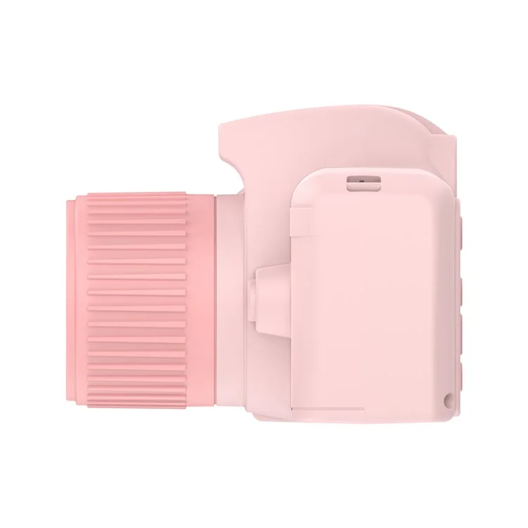 H10 2,4 polegadas Tela IPS Gravador de Vídeo com Lente Dupla, Câmera para Crianças, Cartão de Memória de 32G + Leitor de Cartão - Rosa
