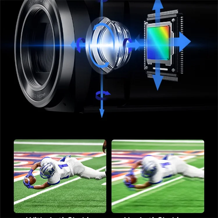 HDV-255K HD 5K Outdoor Sports DV Actionkamera Handheld Anti-shake-digitalkamera - US -stecker