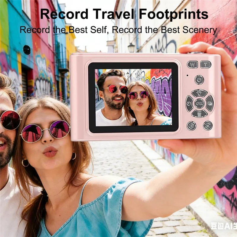 H15 2.4-inch IPS Screen Digital Camera HD Photo Video Recording CCD Camera - Gold