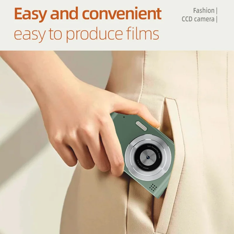 H15 2.4-inch IPS Screen Digital Camera HD Photo Video Recording CCD Camera - Gold