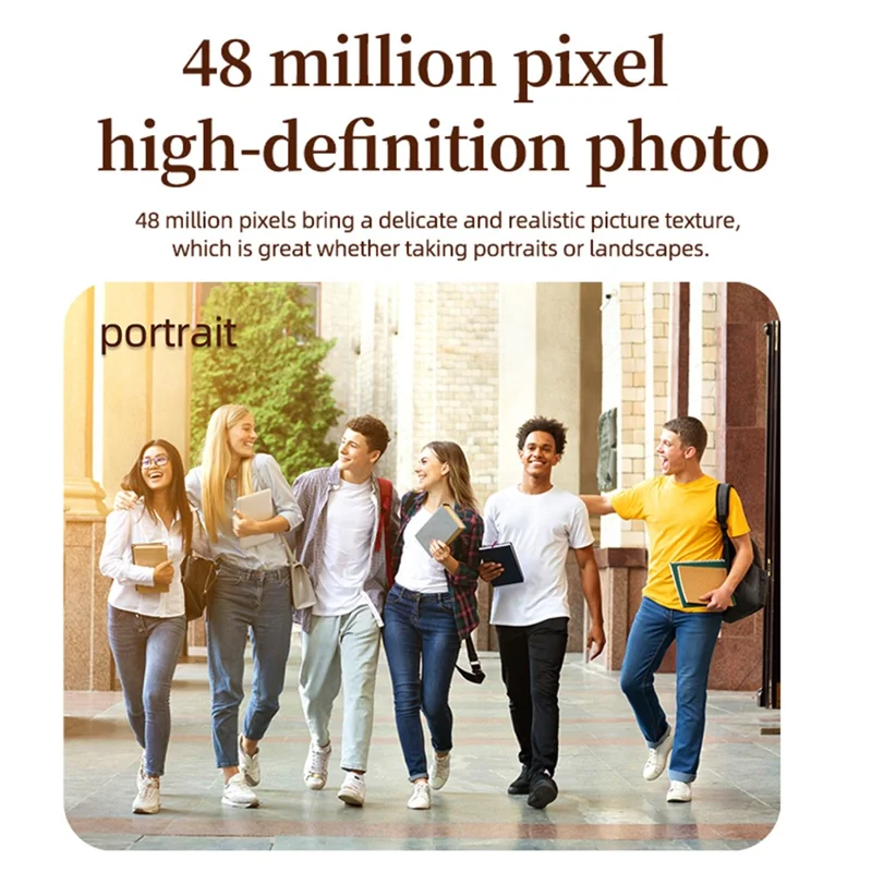 H16 2.8-inch IPS Screen Student Digital Camera 16x Zoom Anti-Shake Autofocus CCD Camera - White