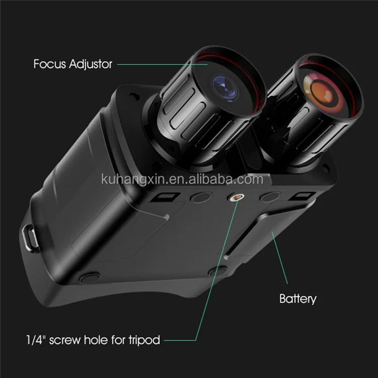 N016 5K HD Full Color Binocular Night Vision Camera 50mm Lens Support 800m Detection Range