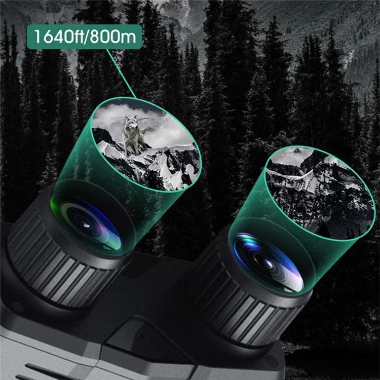N003 Night Vision Goggles For Hunting, Color 4K HD Video WiFi Infrared Binoculars Avec Écran de 3,2 Pouces