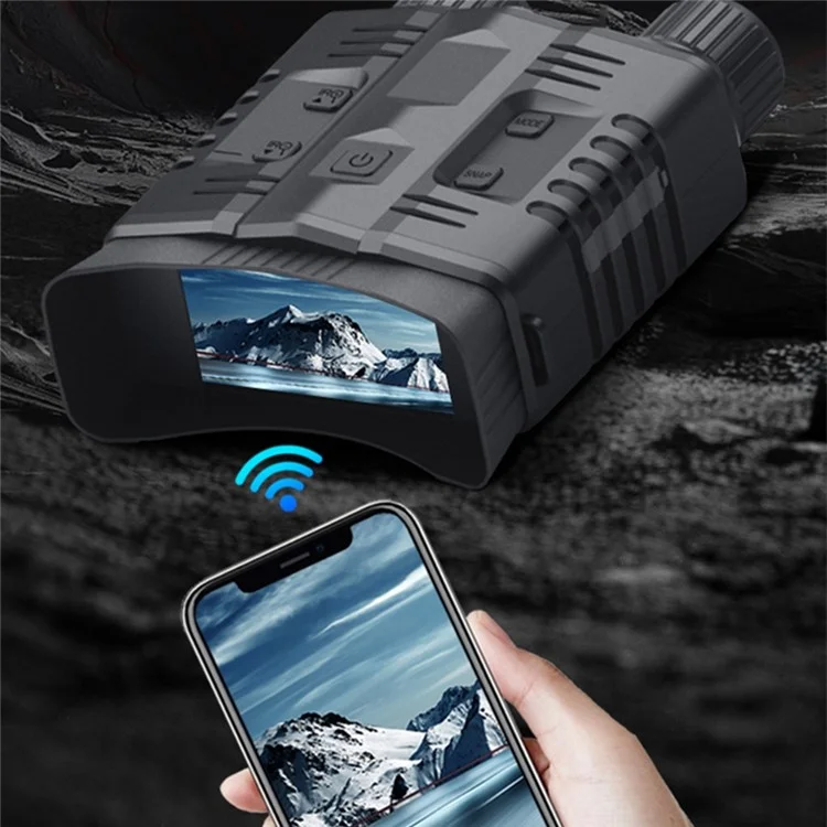 N003 Night Vision Goggles For Hunting, Color 4K HD Video WiFi Infrared Binoculars Avec Écran de 3,2 Pouces