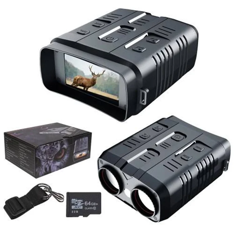 R19 Night Vision 2K Ultra HD Binoculars Digital Zoom 3.2 Inch Screen Outdoor Hunting Telescope