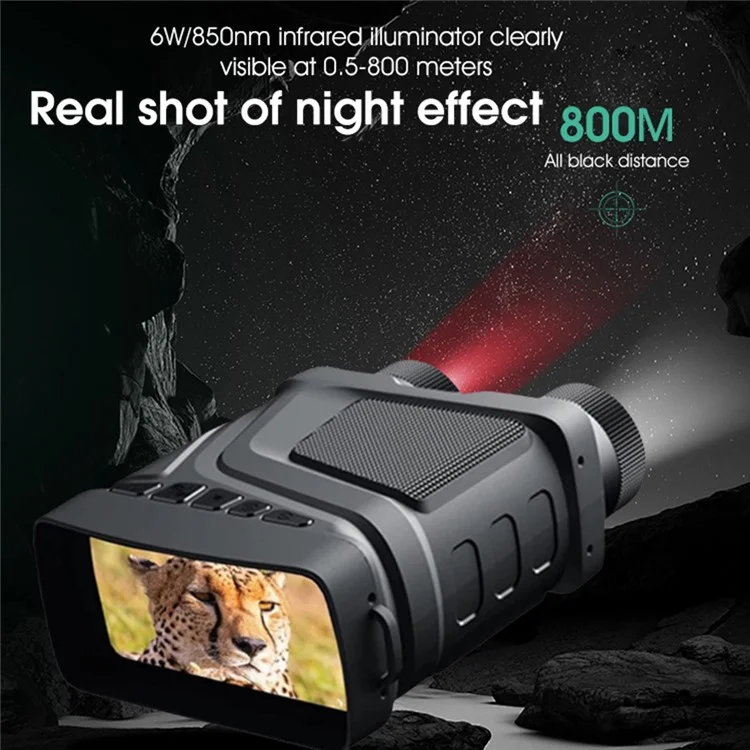 R12 Infrarouge Night Vision Binoculars Photo Video Enregistrement Caméra HD Rechargeable