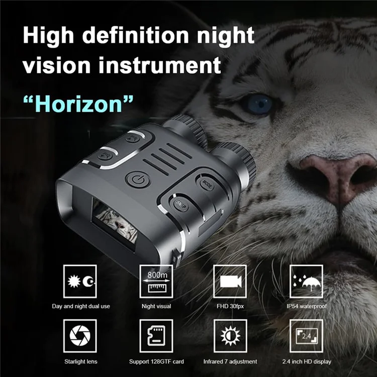 R18 HD Infrarouge 2,4 Pouces Screen Vision Night Vision Goggles Digital Binoculars Pour Une Utilisation Nocturne et Jour