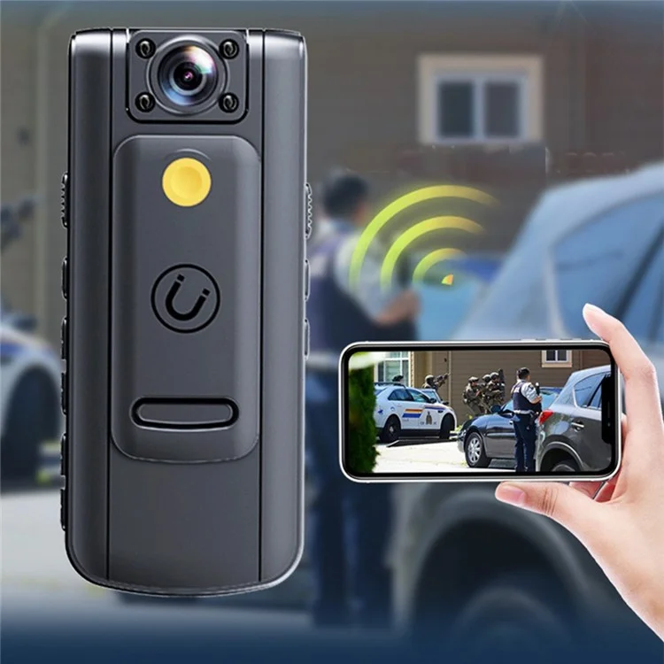 L11 Wifi Camera Digital Cámara Usable Cámara Portátil Aplicación de la Ley HD Bodycam Sin Tarjeta TF