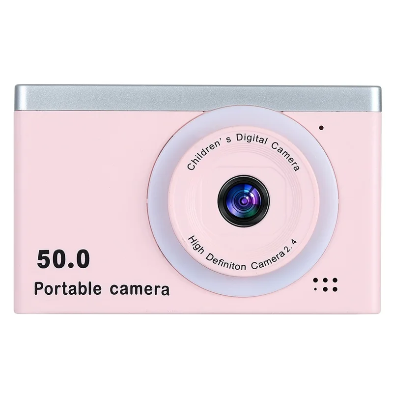 M12 Portable 2.4-inch Screen Digital Camera 8X Digital Zoom Student 1080P HD Video Recorder - Pink