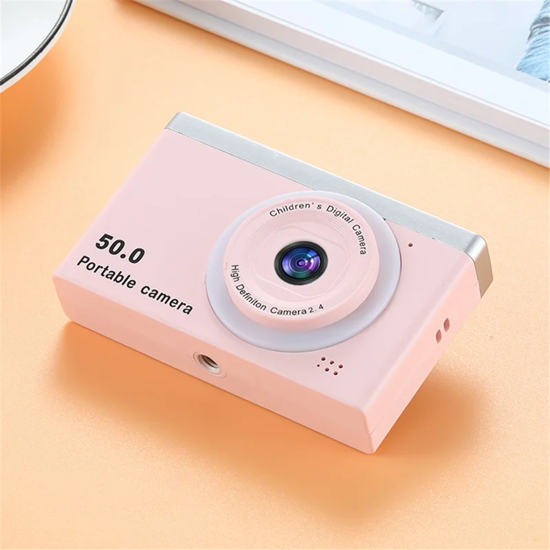 M12 Portable 2.4-inch Screen Digital Camera 8X Digital Zoom Student 1080P HD Video Recorder - Pink