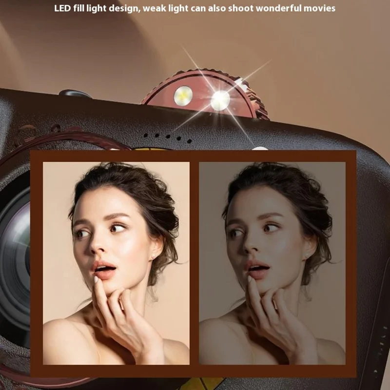 Caméra Numérique NVC400 5K 96MP 50X Zoom Numérique 2.4G WiFi Camera Avec Carte TF 64g
