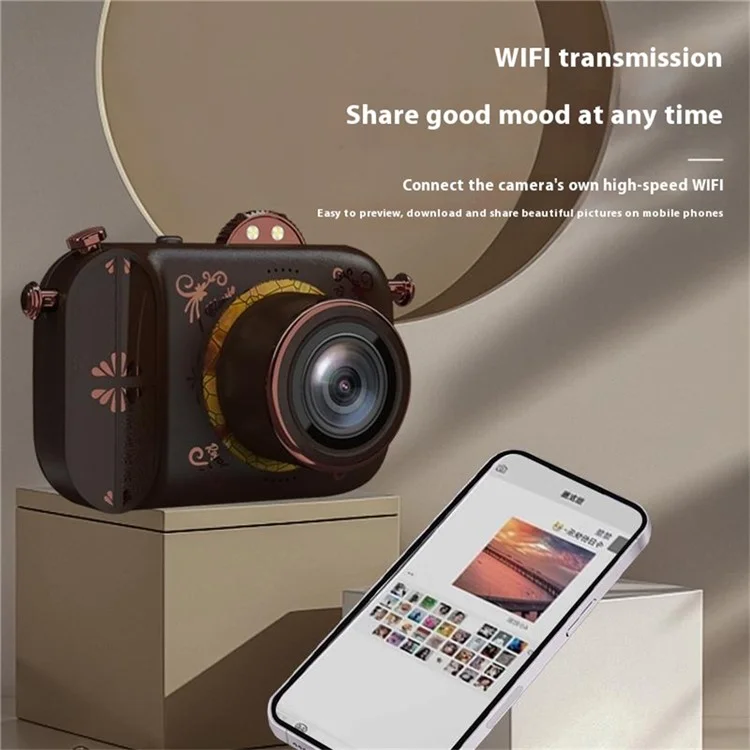 Caméra Numérique NVC400 5K 96MP 50X Zoom Numérique 2.4G WiFi Camera Avec Carte TF 64g
