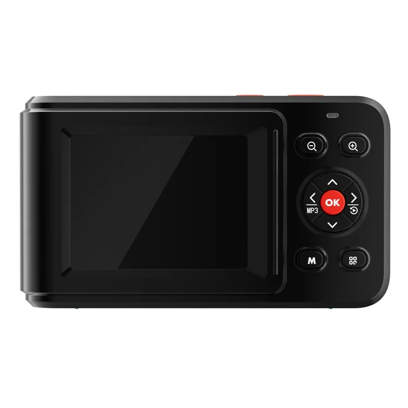 XJ01 2.5K Digital Camera 72MP 16X Digital Zoom Autofocus Video Vlogging Camera with 2.4 inch Screen - Black
