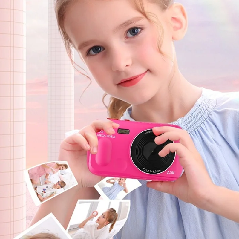 XJ01 2.5K Digital Camera 72MP 16X Digital Zoom Autofocus Video Vlogging Camera with 2.4 inch Screen - Black