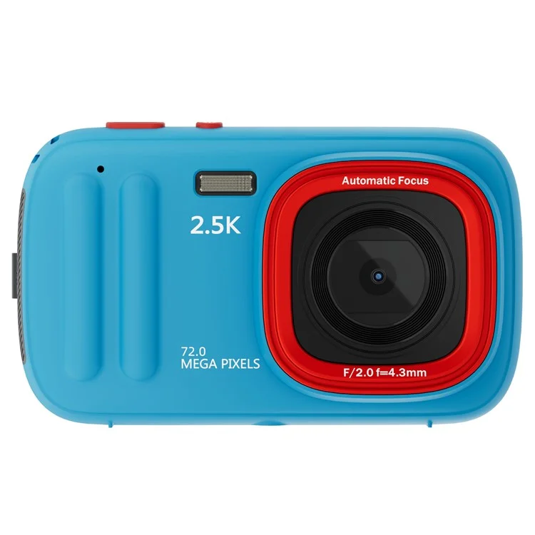XJ04 2.5K Digital Camera 72MP 16X Digital Zoom Autofocus Video Vlogging Camera with 2.4 inch Screen - Blue