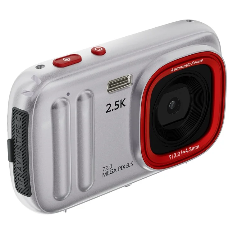 XJ04 2.5K Digital Camera 72MP 16X Digital Zoom Autofocus Video Vlogging Camera with 2.4 inch Screen - Blue