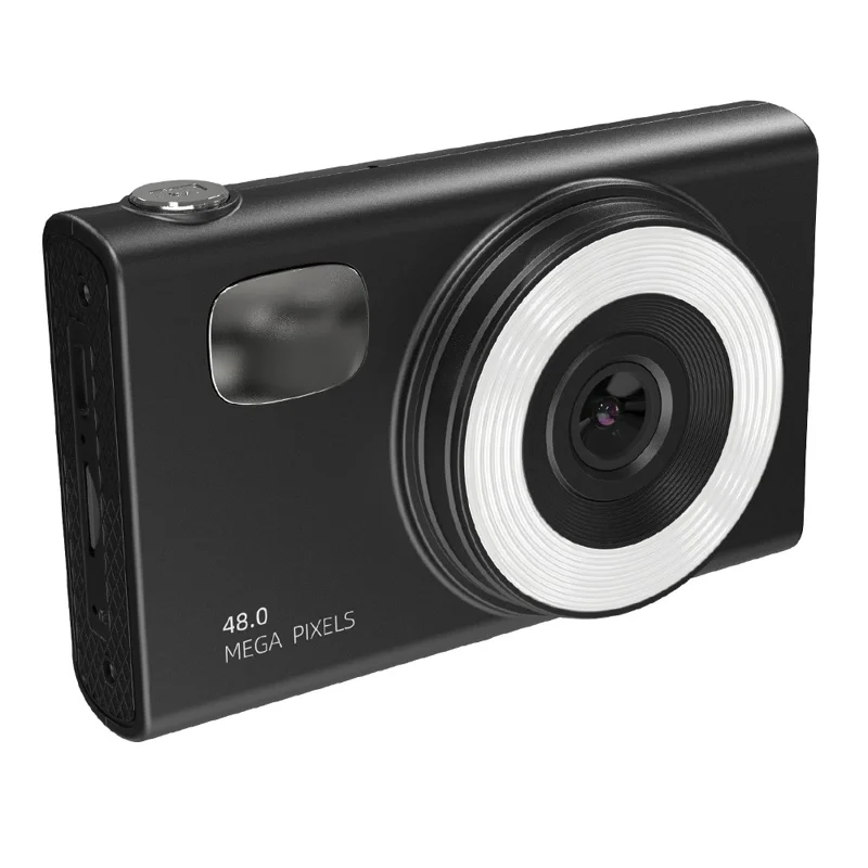 H12 Portable 2,8-дюймовый IPS Screen Screen Camera Camera Student HD Ccd-камера с 32G Card + Card Reader - Черный
