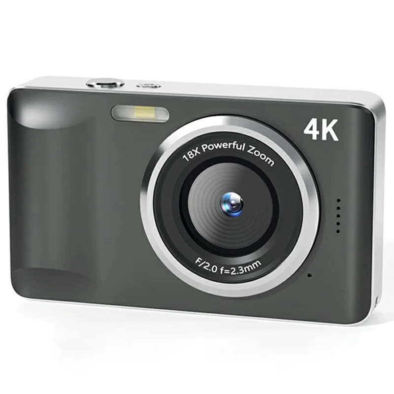 FC001 2.8-inch IPS Screen Digital Camera Student HD CCD Camera (No Memory Card) - Black