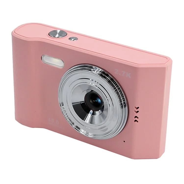 AC06C Studenten 2,8-Zoll-CCD-Retro-Digitalkamera HD 16x Zoom 48MP Videorekorder - Pink