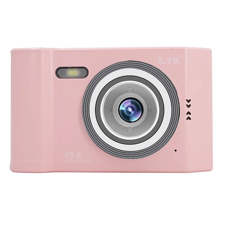 AC06C Studenten 2,8-Zoll-CCD-Retro-Digitalkamera HD 16x Zoom 48MP Videorekorder - Pink