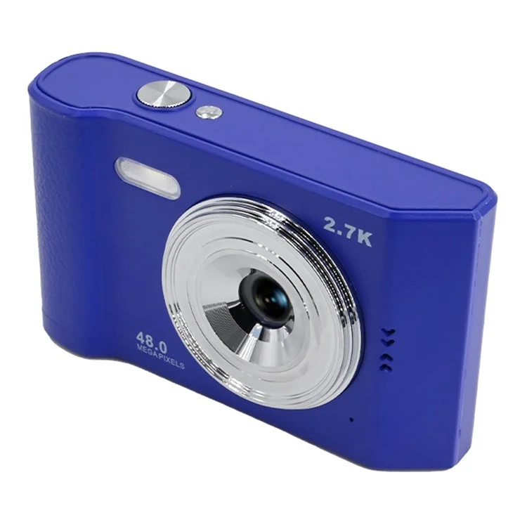AC06C Students 2.8 Inch CCD Retro Digital Camera HD 16X Zoom 48MP Video Recorder - Blue