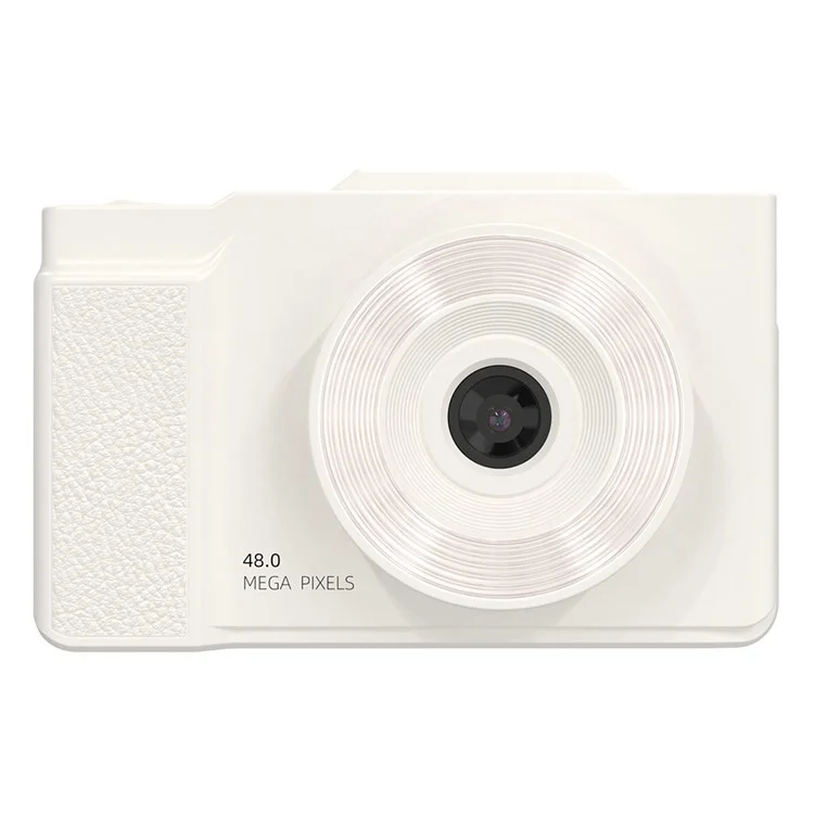 Fotocamera digitale CCD con schermo flip da 2,8 pollici, con luce di riempimento integrata, registratore fotografico e video HD - Bianco