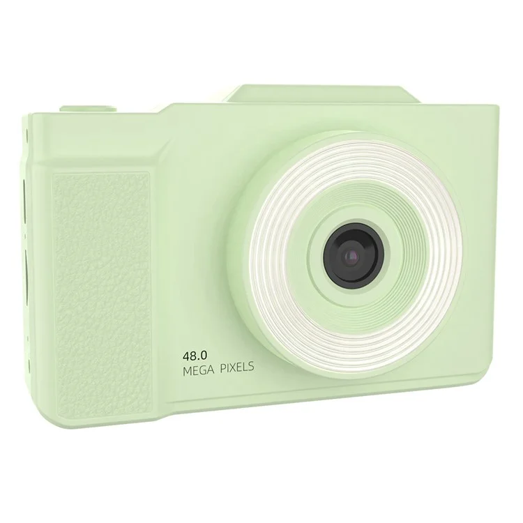 H13 2.8 Inch Flip Screen CCD Digital Camera Built-In Fill Light HD Video Recorder with 32G TF Card and Card Reader - Green