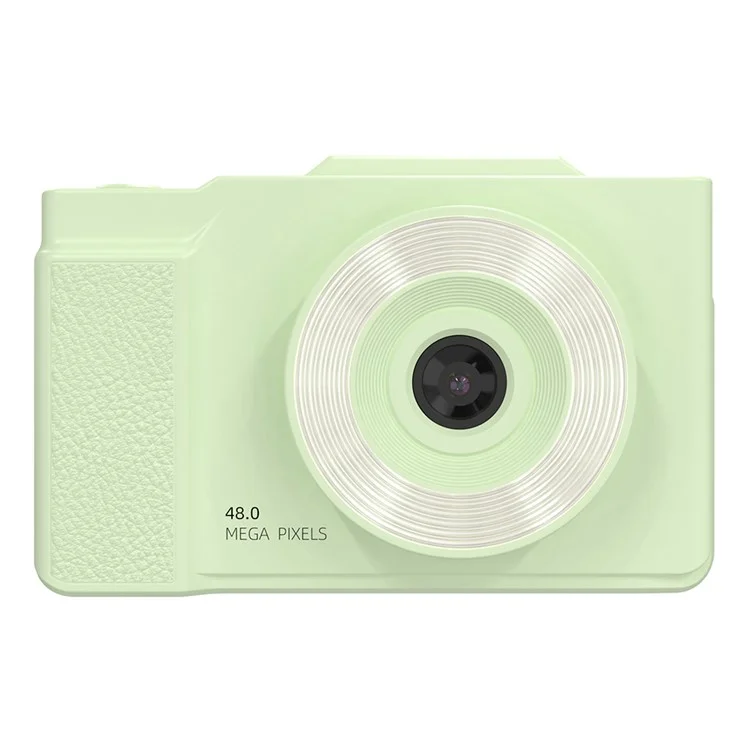 H13 2.8 Inch Flip Screen CCD Digital Camera Built-In Fill Light HD Video Recorder with 32G TF Card and Card Reader - Green