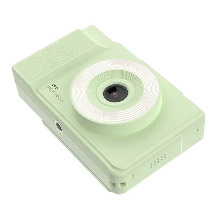 H13 2.8 Inch Flip Screen CCD Digital Camera Built-In Fill Light HD Video Recorder with 32G TF Card and Card Reader - Green