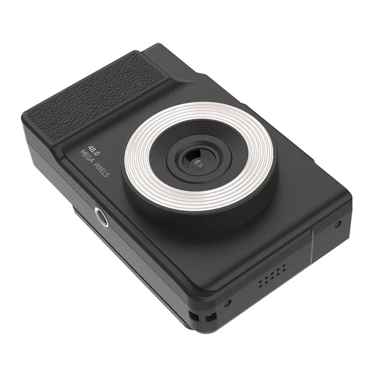 H13 2.8 Inch Flip Screen CCD Digital Camera Built-In Fill Light HD Video Recorder with 32G TF Card and Card Reader - Black