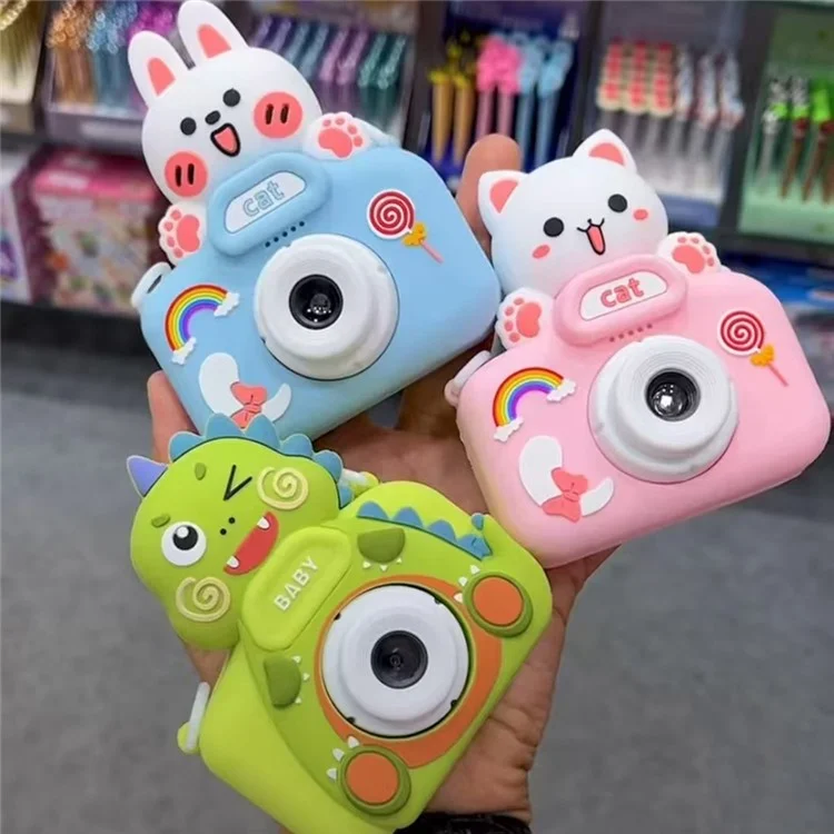 X5 Dual Lens Digital Camera Cartoon Children HD Photo Video Recorder - Dinosaur
