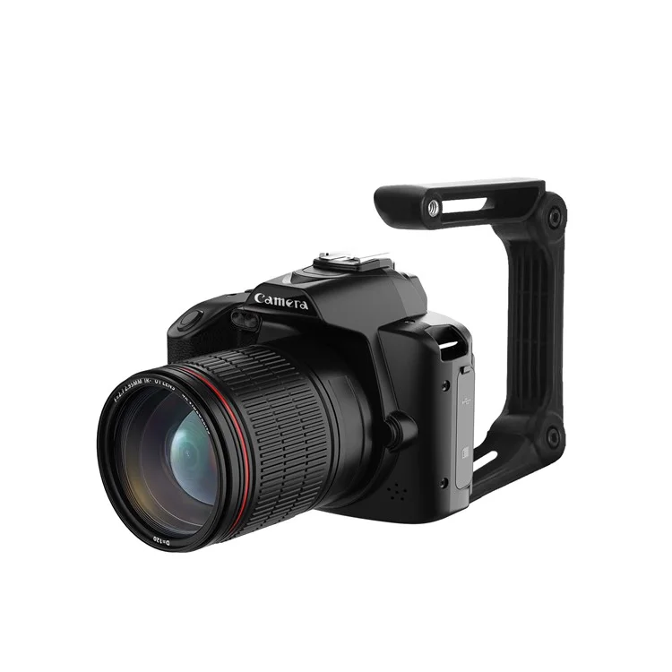 D5 HD WiFi Digital Camera with Handle Holder, 4K Dual Lens Night Vision Digital Video Camera