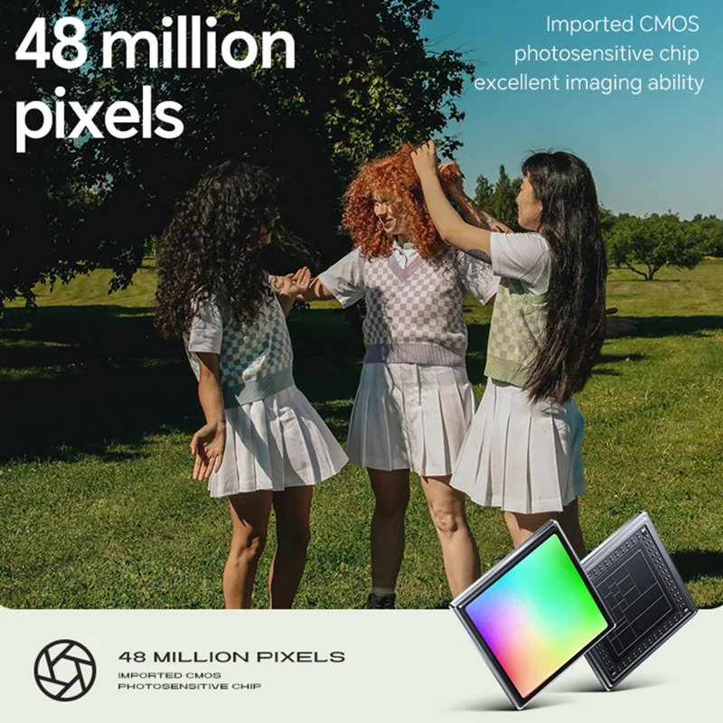 X5 2.4 Inch HD Digital Camera 16X Zoom Retro CCD Video Recorder with 32G TF Card + Card Reader - White