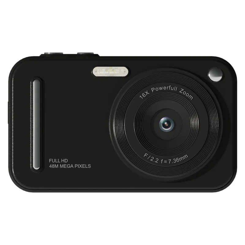 X5 2.4 Inch HD Digital Camera 16X Zoom Retro CCD Video Recorder with 32G TF Card + Card Reader - Black
