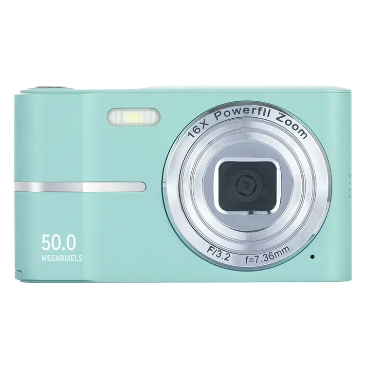 M03 2.4 Inch Digital Camera Retro CCD Camera for Students Mini HD Video Recorder without TF Card - Green