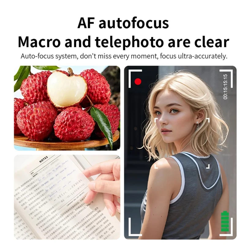 M08 2.8 Inch Compact CCD Digital Camera Auto Focus 1080P Video Recorder without TF Card - White