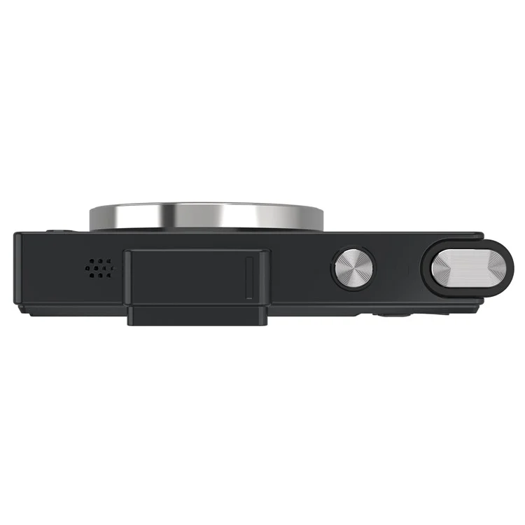 Fotocamera digitale H18 da 2,8 pollici con schermo IPS HD, doppio obiettivo, livello entry-level CCD, con scheda di memoria da 32 GB + lettore di schede - Nero