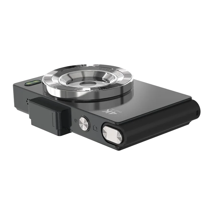 H18 2.8 Inch IPS HD Digital Camera Dual Lens Entry Level CCD Camera with Built-In Flash - Black