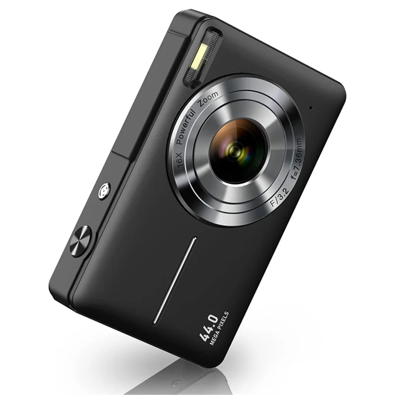 DC403 44MP 1080P HD Fotocamera Digitale per Bambini Fotocamera Professionale per la Fotografia - Nero