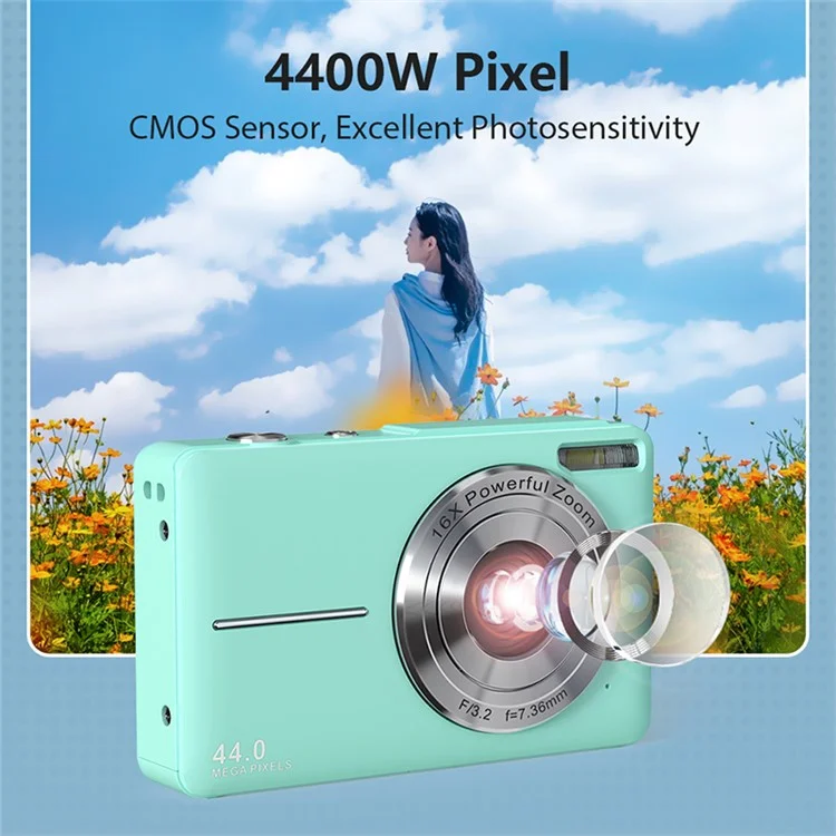 DC403 44MP 1080P HD Digital Camera Kids Professional Photography Camera - Pink