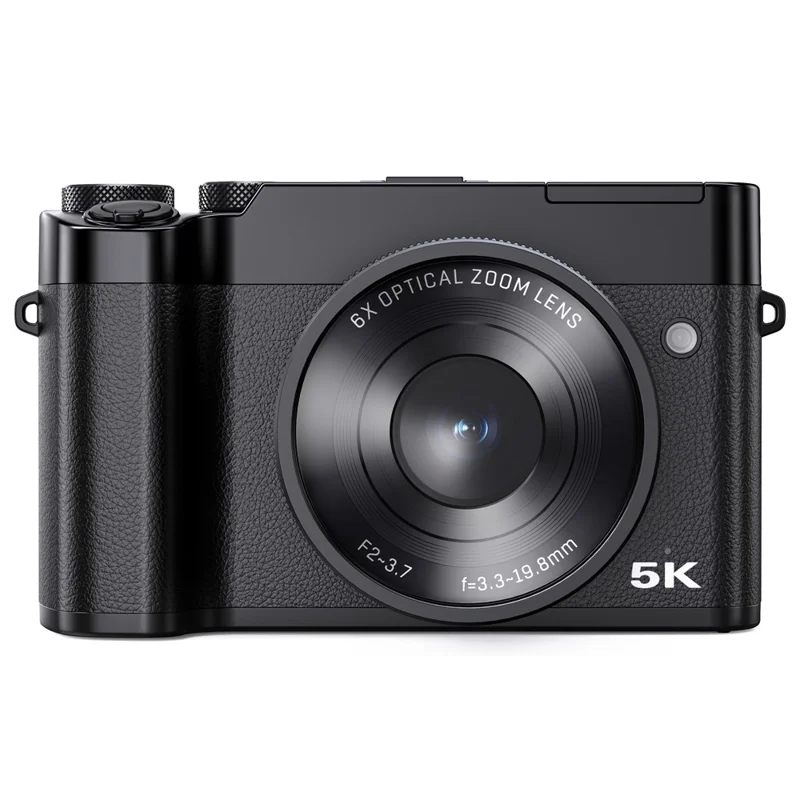 DC205X Dual Lens Camcorder High Definition Optical Zoom 5K Digital Camera Video Recorder - UK Plug