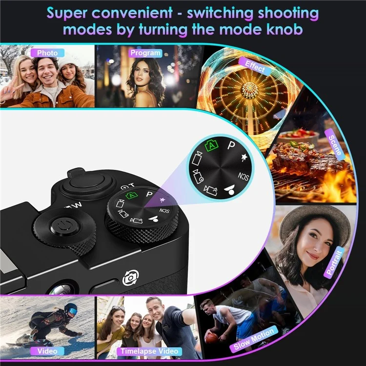 DC205X Doppel-Objektiv-Camcorder Hochauflösende Optische Zoom 5K Digitalkamera Videorekorder - US-Stecker