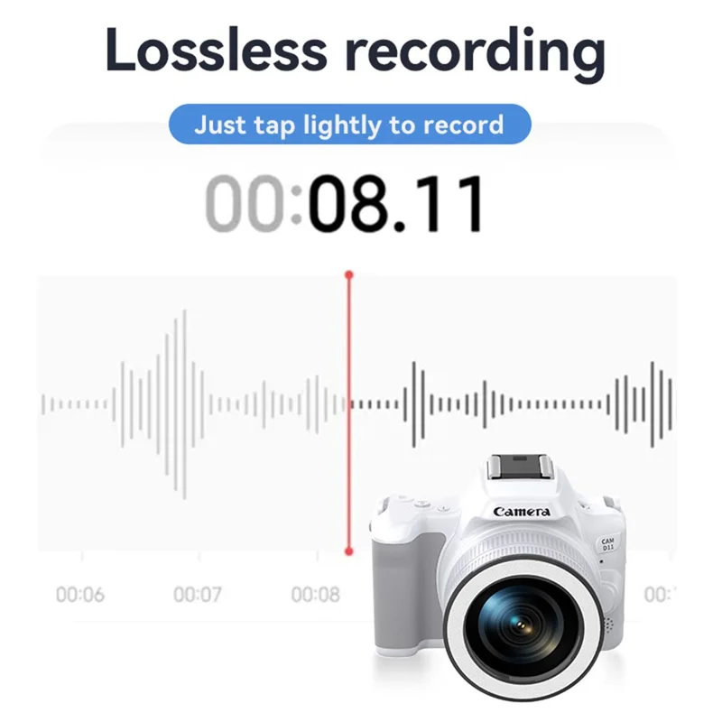 D11 Mini Digital Camera HD Video Recording DSLR Camera 48MP MAX with 8G Memory Card - Black