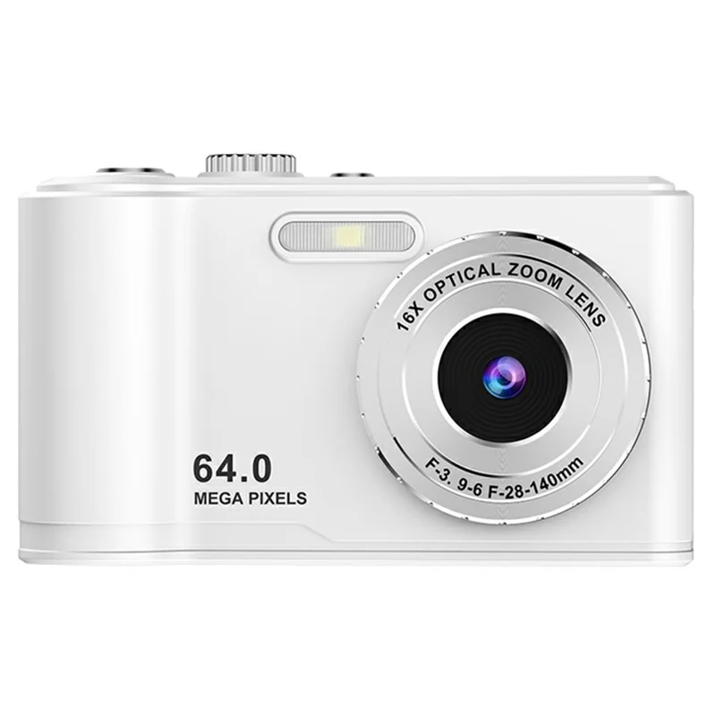 Q21 2.8 Inch IPS HD Screen Dual Lens CCD Digital Camera 16X Digital Zoom Video Recorder - White