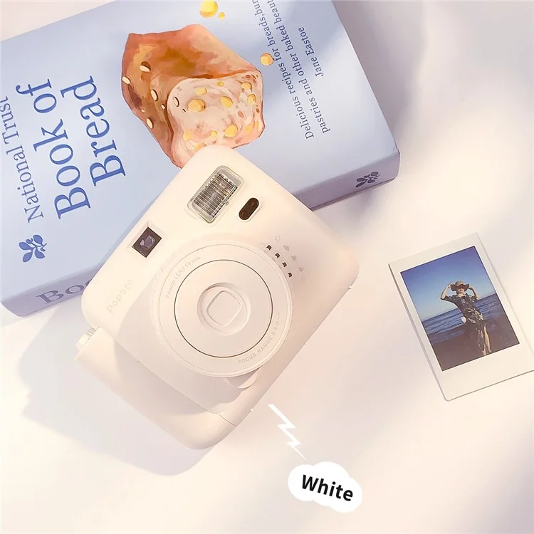 POPOTO Mini Instant Print Camera Manual Exposure Fixed Focus Retro Digital Camera (without Photo Paper) - Purple