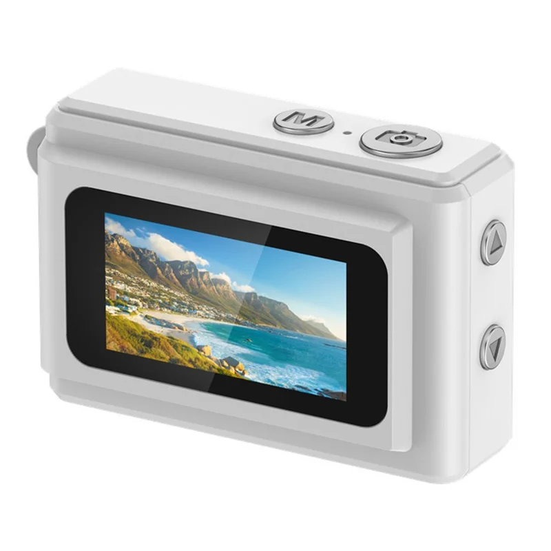 DC23 Mini Digital Camera 0.96 Inch Screen Portable CCD HD Video Recorder for Students - White