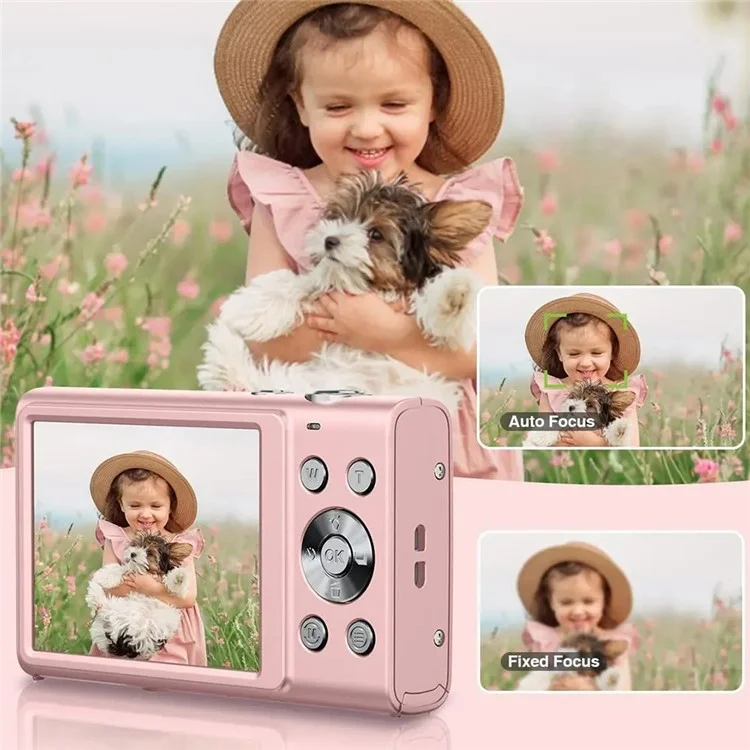 DC402-AF 4K Kids 48MP Digital Camera Digital Focus 16x Cámara de Vlogging Digital Zoom Para Adolescentes - Blanco