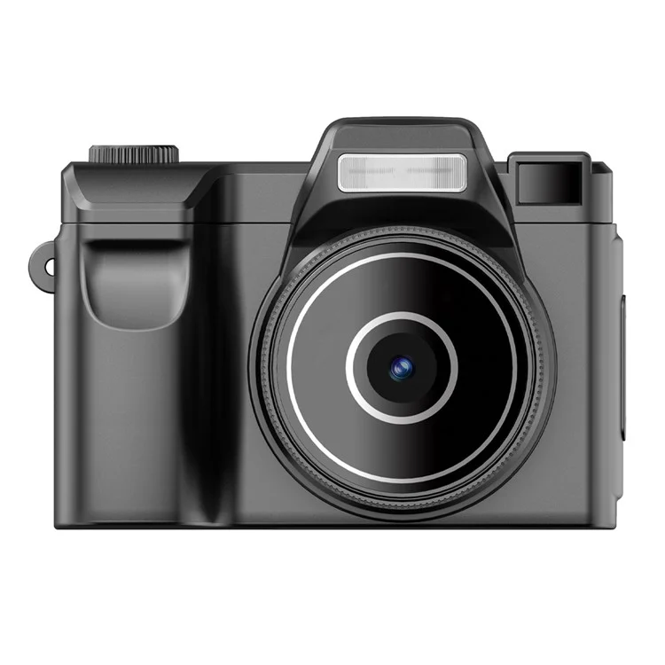 D7 0.96 Inch Screen Mini Digital Camera Built In Filters HD Photo Video Recording Retro Camera (Without TF Card) - Black