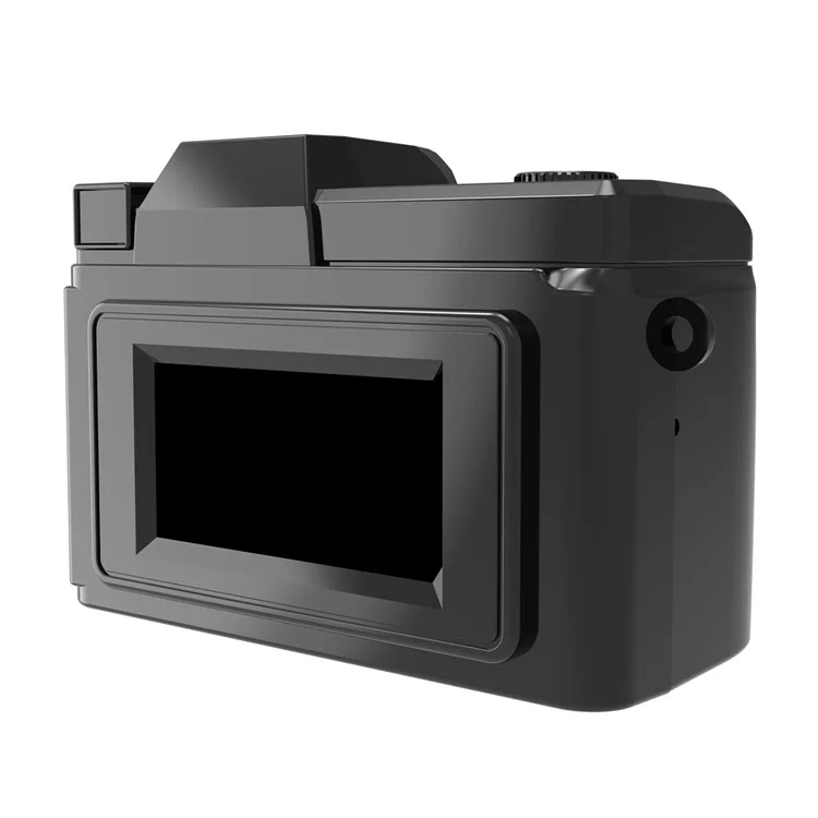 D7 0.96 Inch Screen Mini Digital Camera Built In Filters HD Photo Video Recording Retro Camera (Without TF Card) - Black