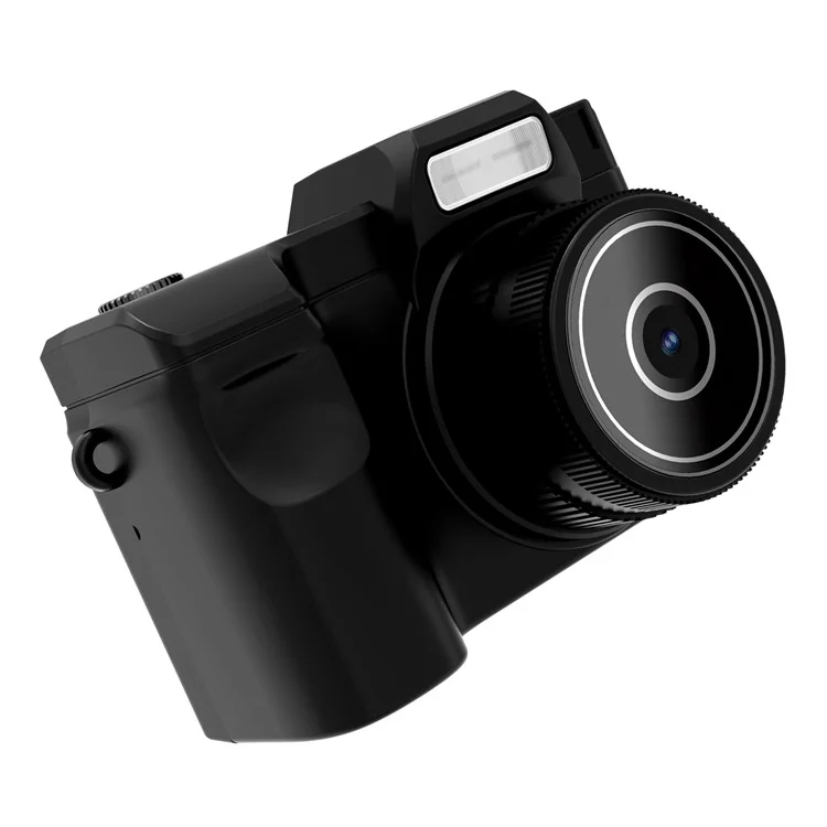 D7 0.96 Inch Screen Mini Digital Camera Built In Filters HD Photo Video Recording Retro Camera (Without TF Card) - Black